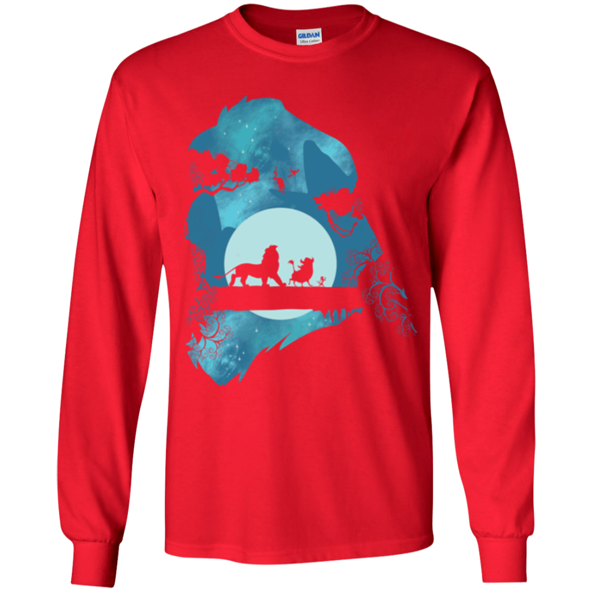 Lion Portrait Youth Long Sleeve T-Shirt