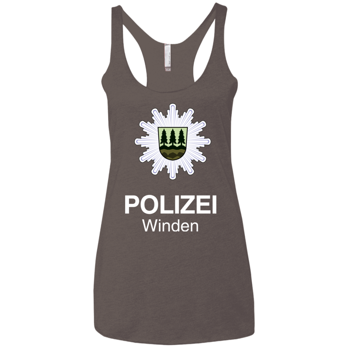 Winden Polizei Women's Triblend Racerback Tank