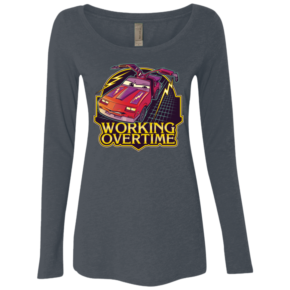 Working Overtime Women's Triblend Long Sleeve Shirt