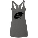 War is Coming Women's Triblend Racerback Tank