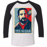 Yes Negan Triblend 3/4 Sleeve