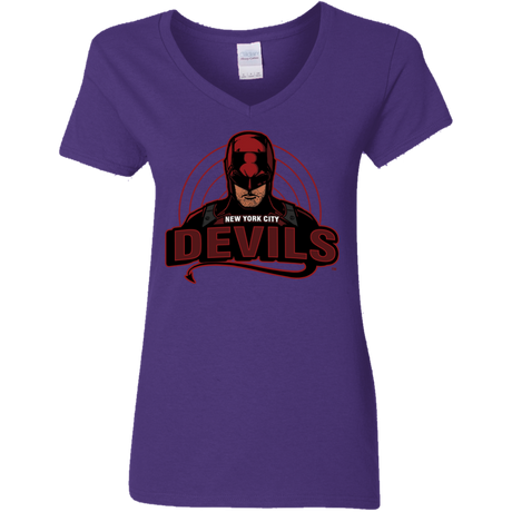 NYC Devils Women's V-Neck T-Shirt