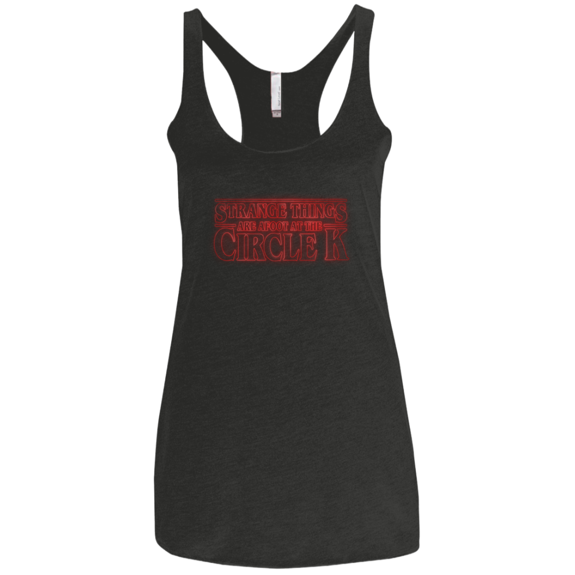 Strange Things Circle K Women's Triblend Racerback Tank