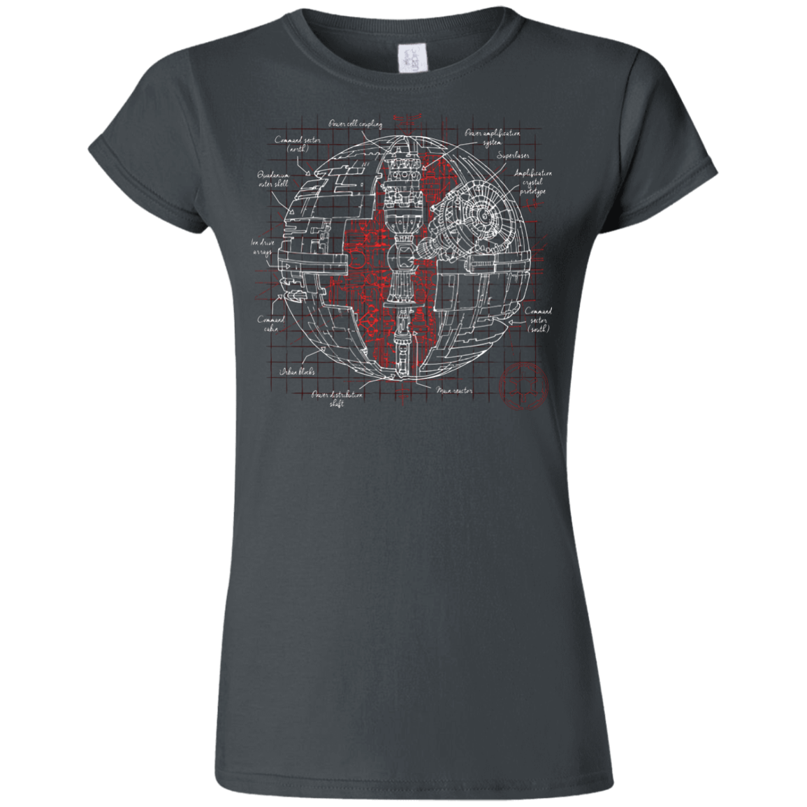 Death Star Plan Junior Slimmer-Fit T-Shirt