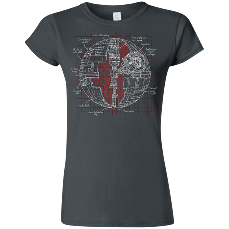 Death Star Plan Junior Slimmer-Fit T-Shirt