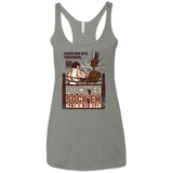 Rockee Sockem Women's Triblend Racerback Tank