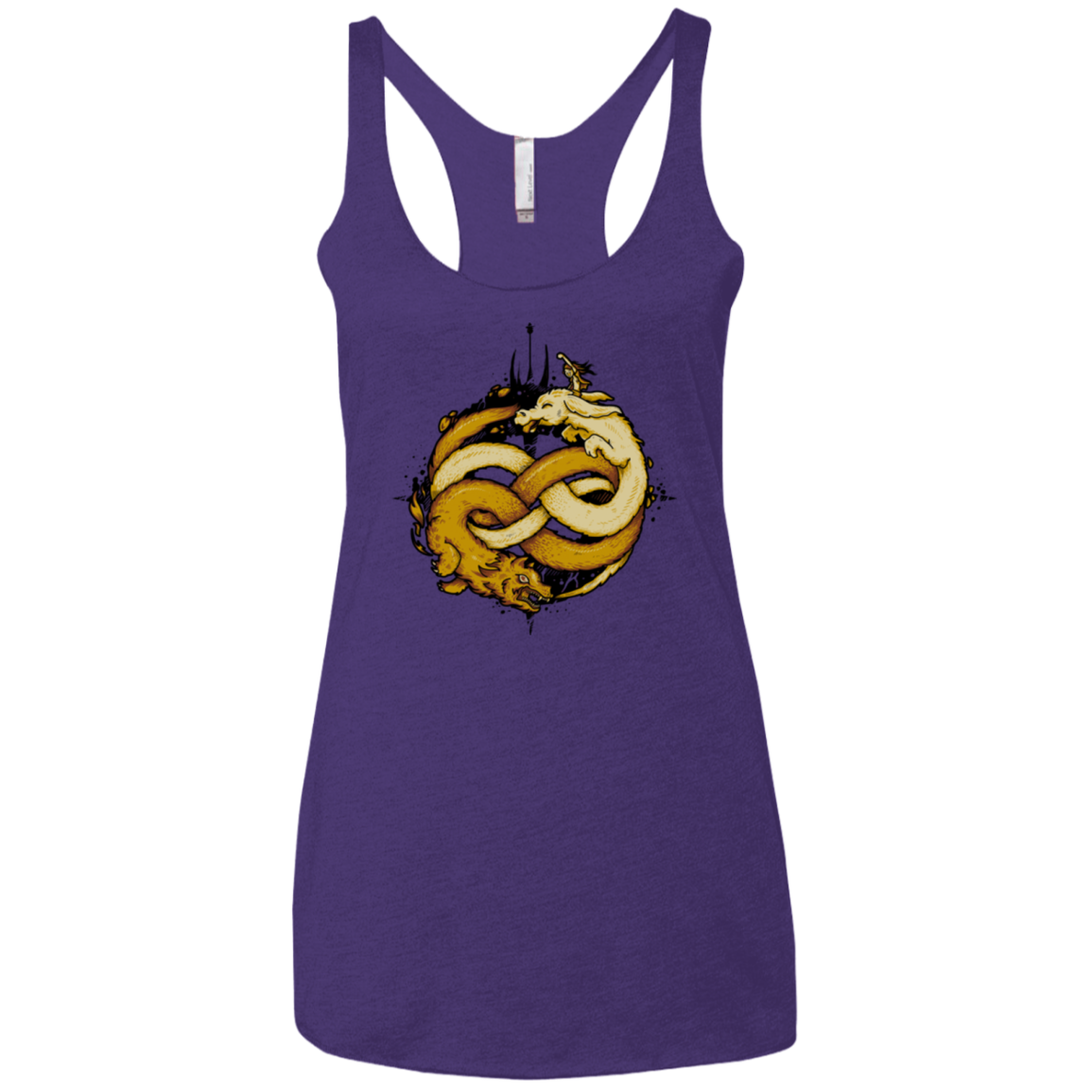 NEVERENDING FIGHT Women's Triblend Racerback Tank