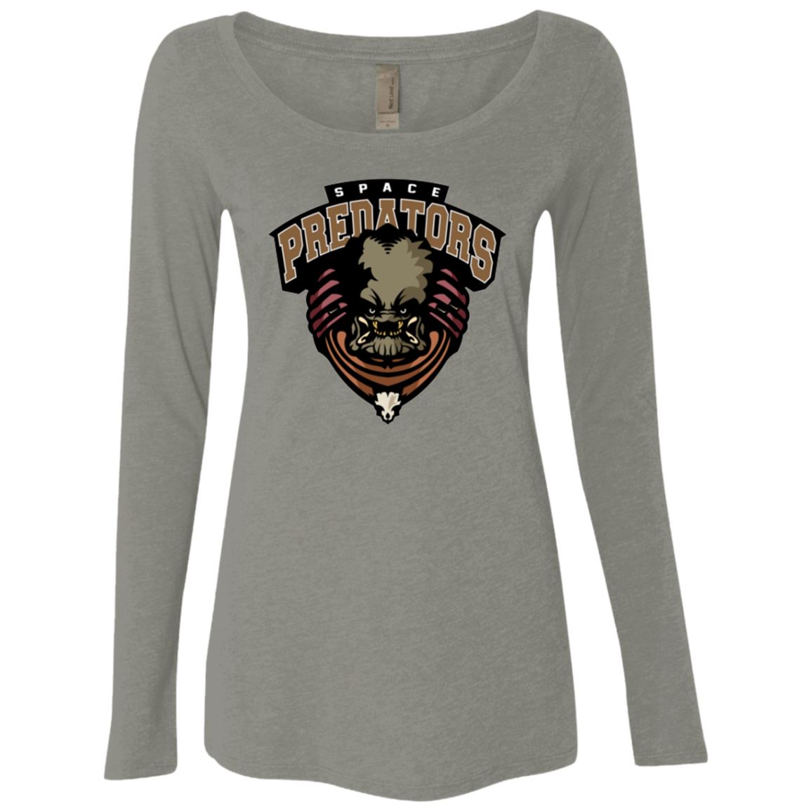 Space Predators Women's Triblend Long Sleeve Shirt