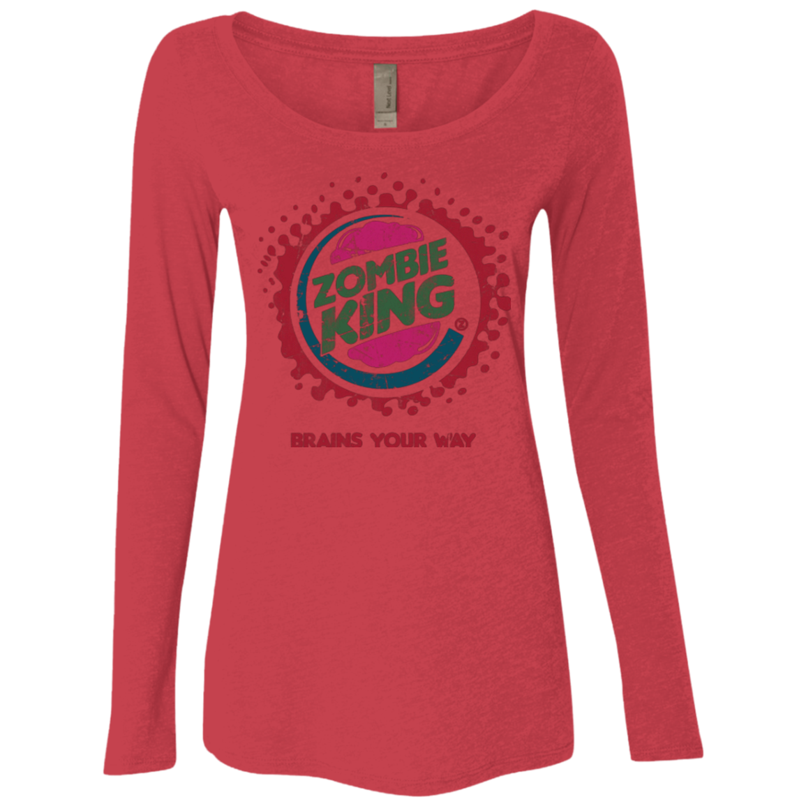 Zombie King Women's Triblend Long Sleeve Shirt