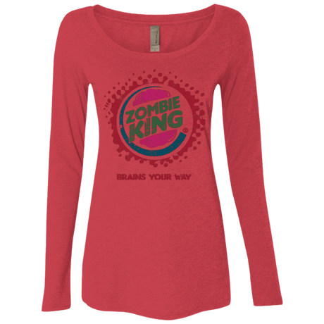 Zombie King Women's Triblend Long Sleeve Shirt