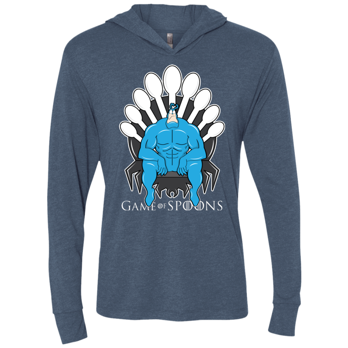 Game of Spoons Triblend Long Sleeve Hoodie Tee