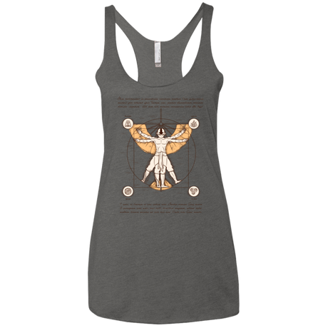 Vitruvian Aang (1) Women's Triblend Racerback Tank