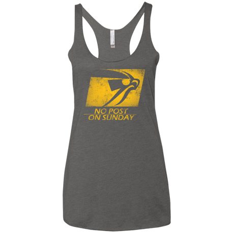 No Post On Sunday Women's Triblend Racerback Tank