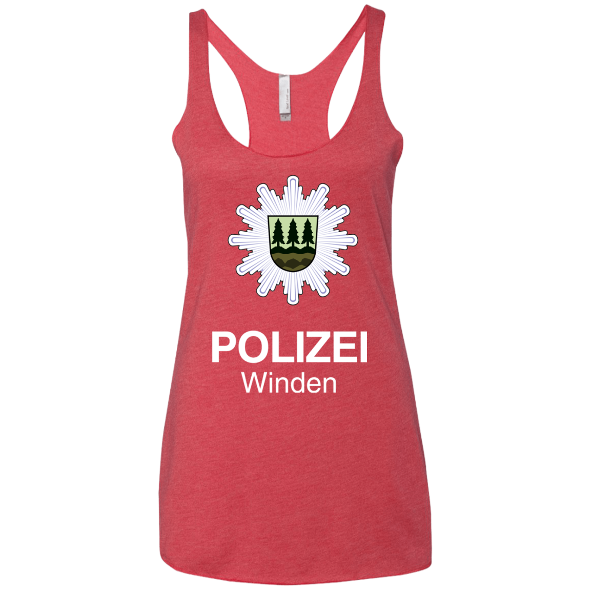 Winden Polizei Women's Triblend Racerback Tank