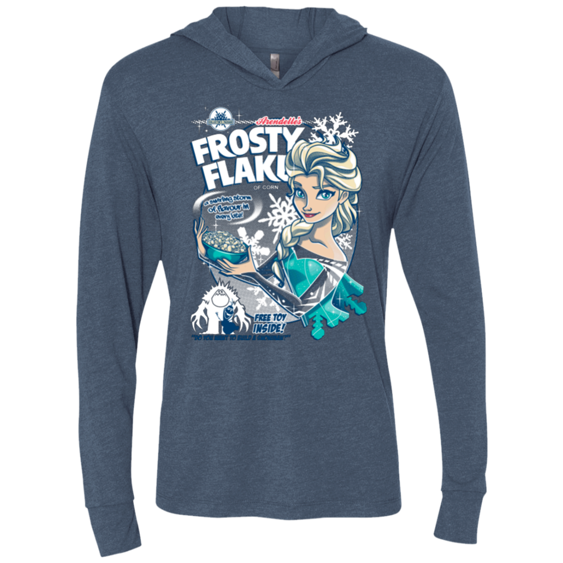 Frosty Flakes Triblend Long Sleeve Hoodie Tee