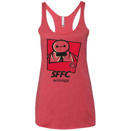 San Fransokyo Fried Chicken Women's Triblend Racerback Tank