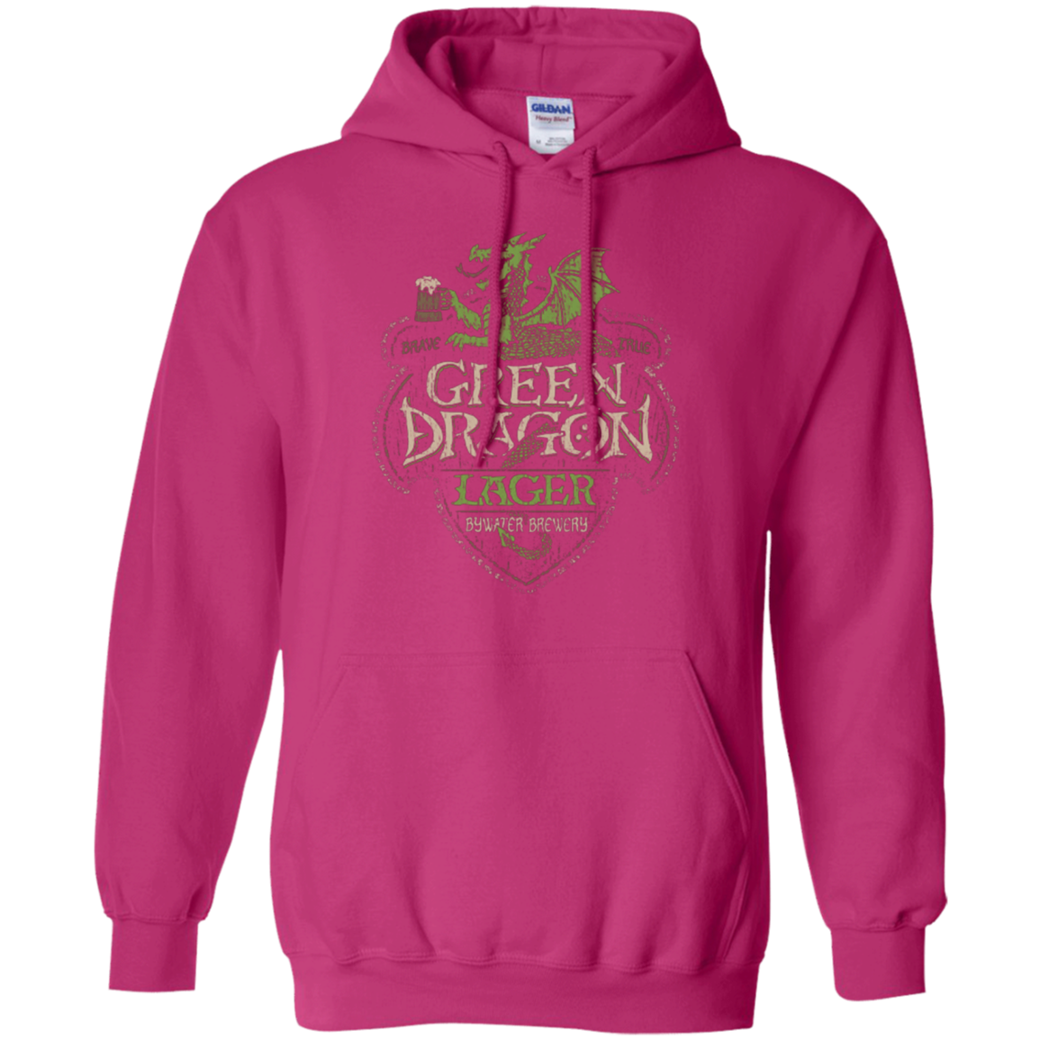 Green Dragon Pullover Hoodie