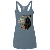 The Salmon Mousse Women's Triblend Racerback Tank