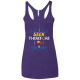 I GEEK vol 2 Women's Triblend Racerback Tank
