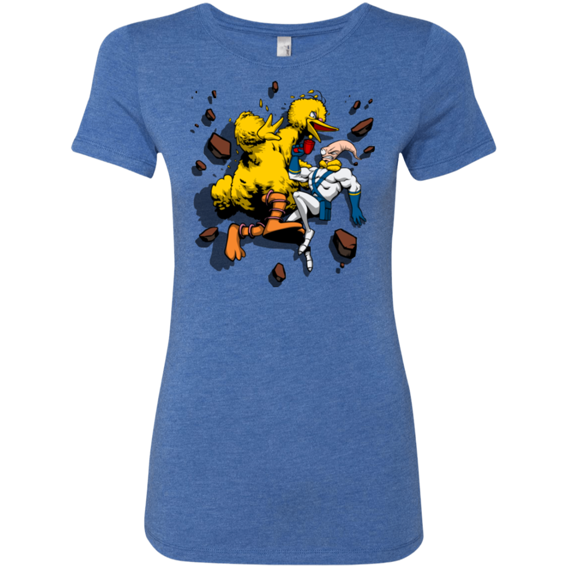 Big Bird and Worm Women's Triblend T-Shirt