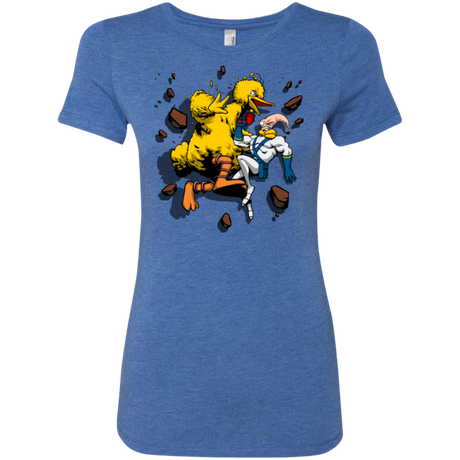 Big Bird and Worm Women's Triblend T-Shirt