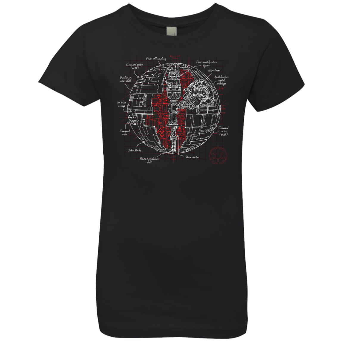 Death Star Plan Girls Premium T-Shirt