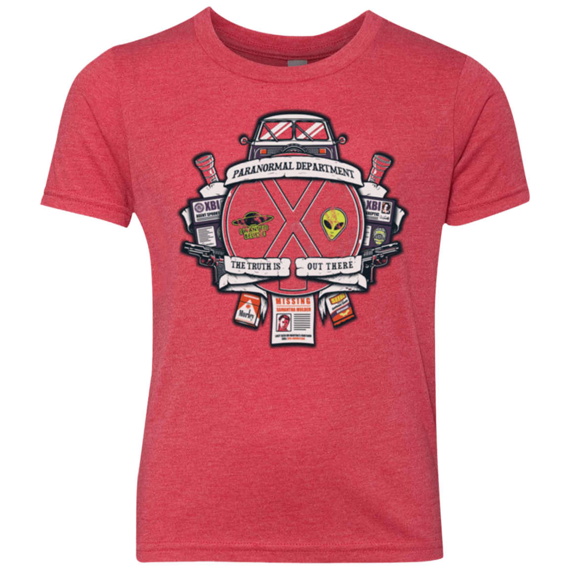 Paranormal files Crest Youth Triblend T-Shirt