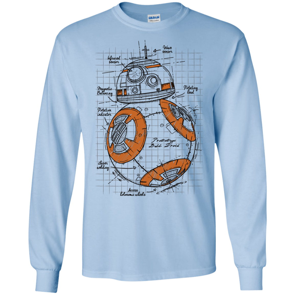 BB-8 Plan Men's Long Sleeve T-Shirt