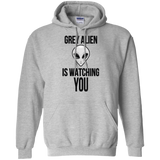 Grey Alien Pullover Hoodie