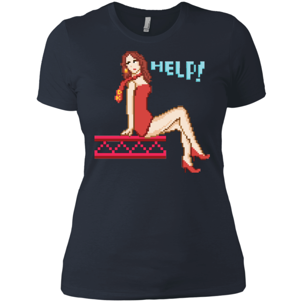 Pixel Pinup Pauline Women's Premium T-Shirt