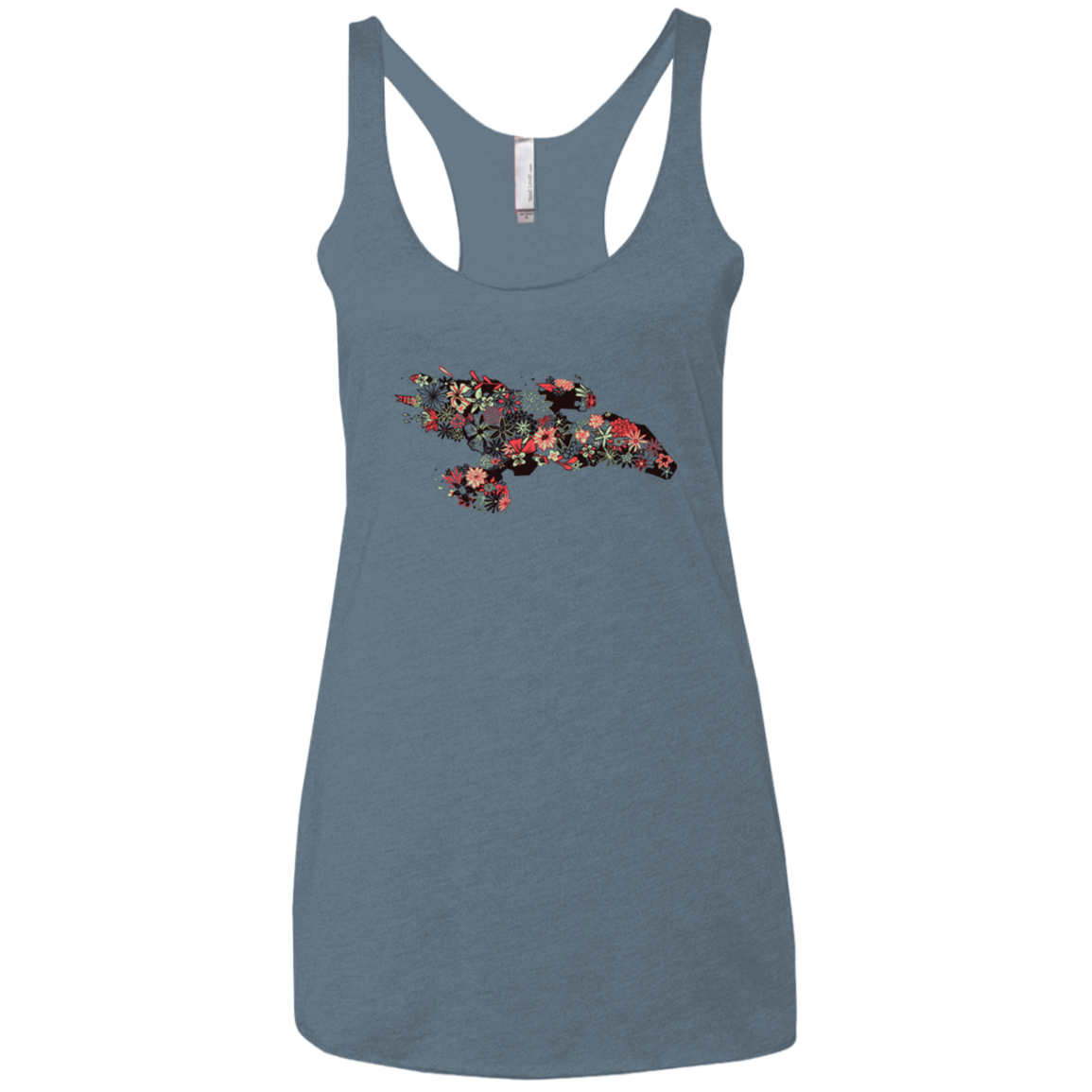 Flowerfly Women's Triblend Racerback Tank