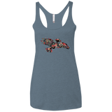 Flowerfly Women's Triblend Racerback Tank