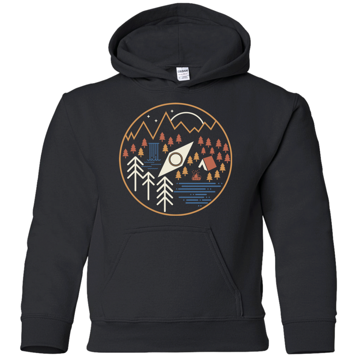 Discover Camping Youth Hoodie