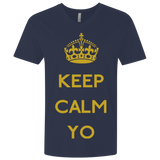 Keep Calm Yo Men's Premium V-Neck