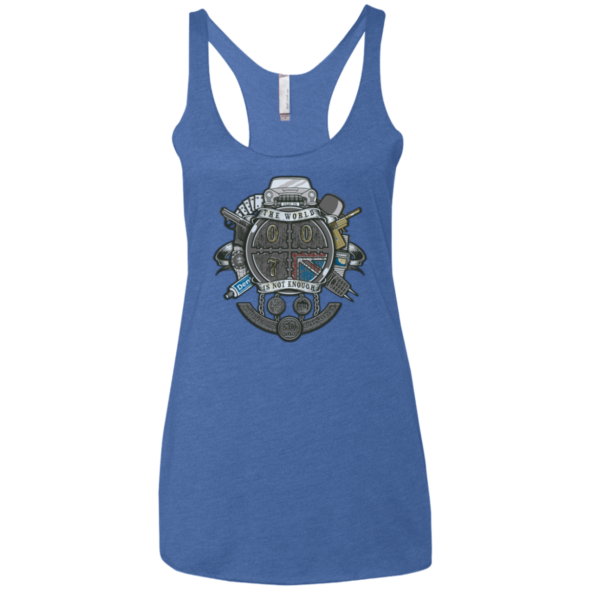 British Spy Crest Women's Triblend Racerback Tank