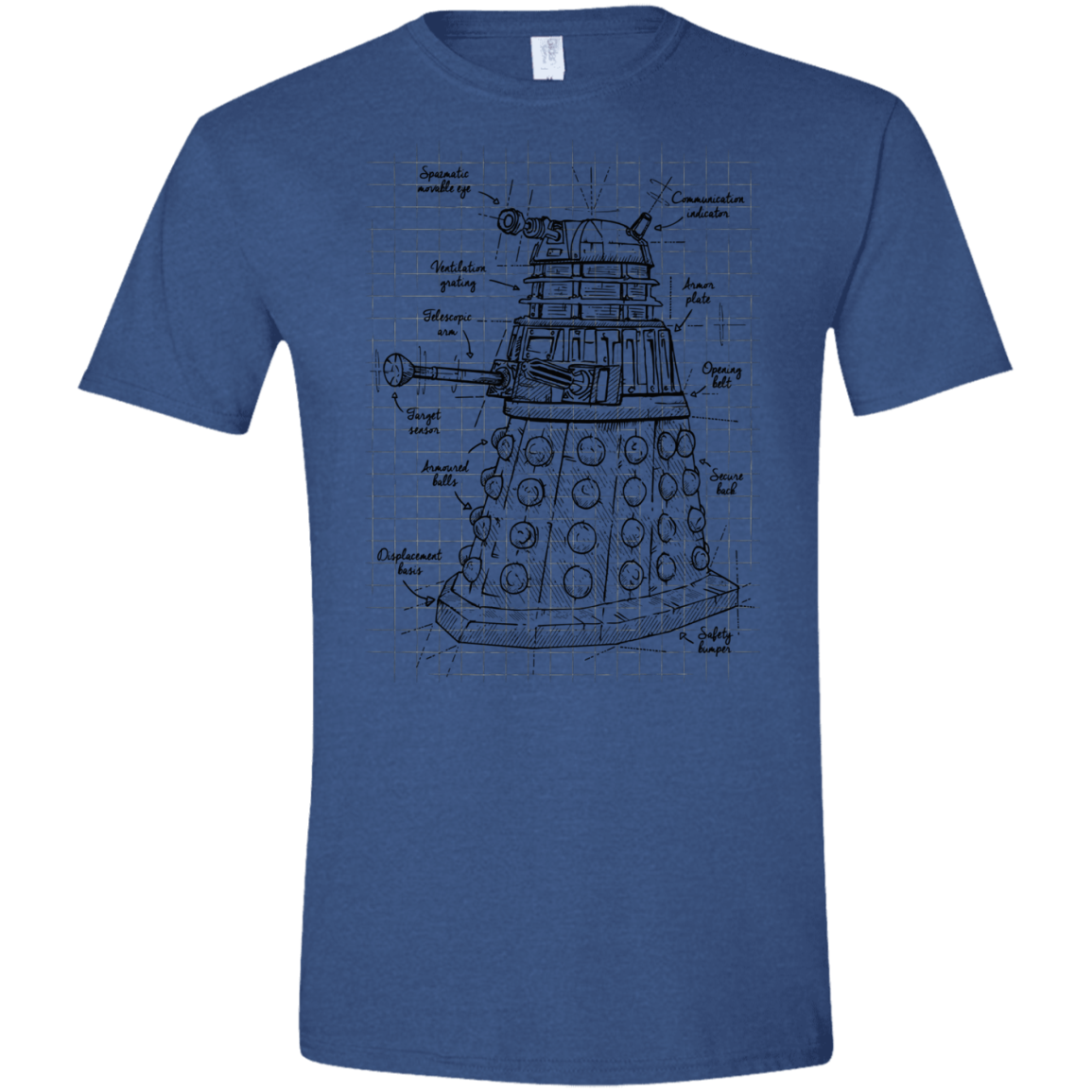 Dalek Plan Men's Semi-Fitted Softstyle