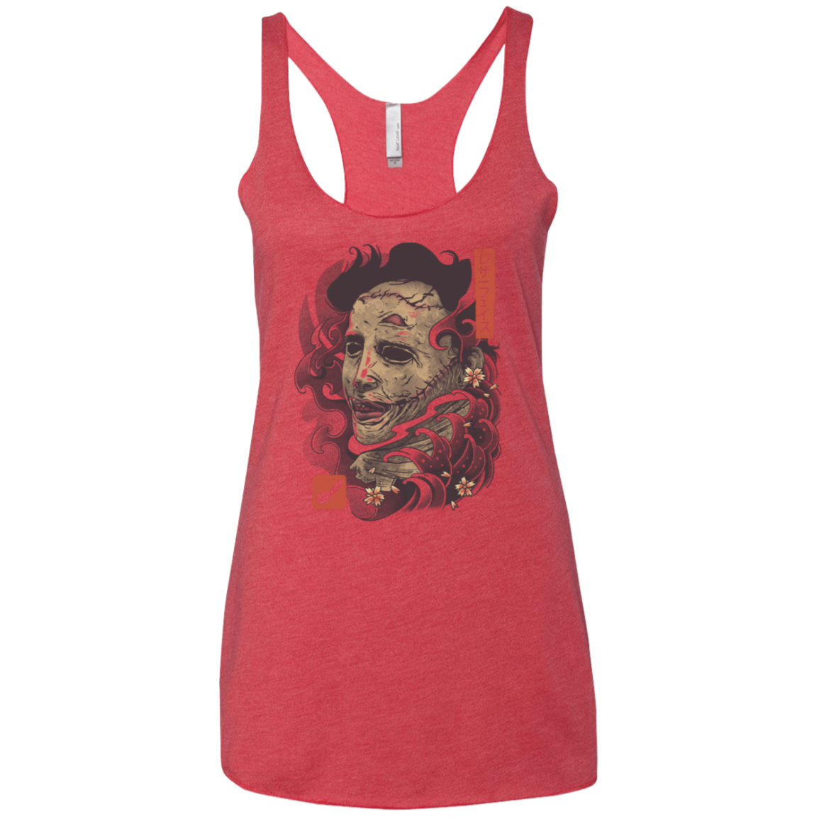 Oni Leather Mask Women's Triblend Racerback Tank