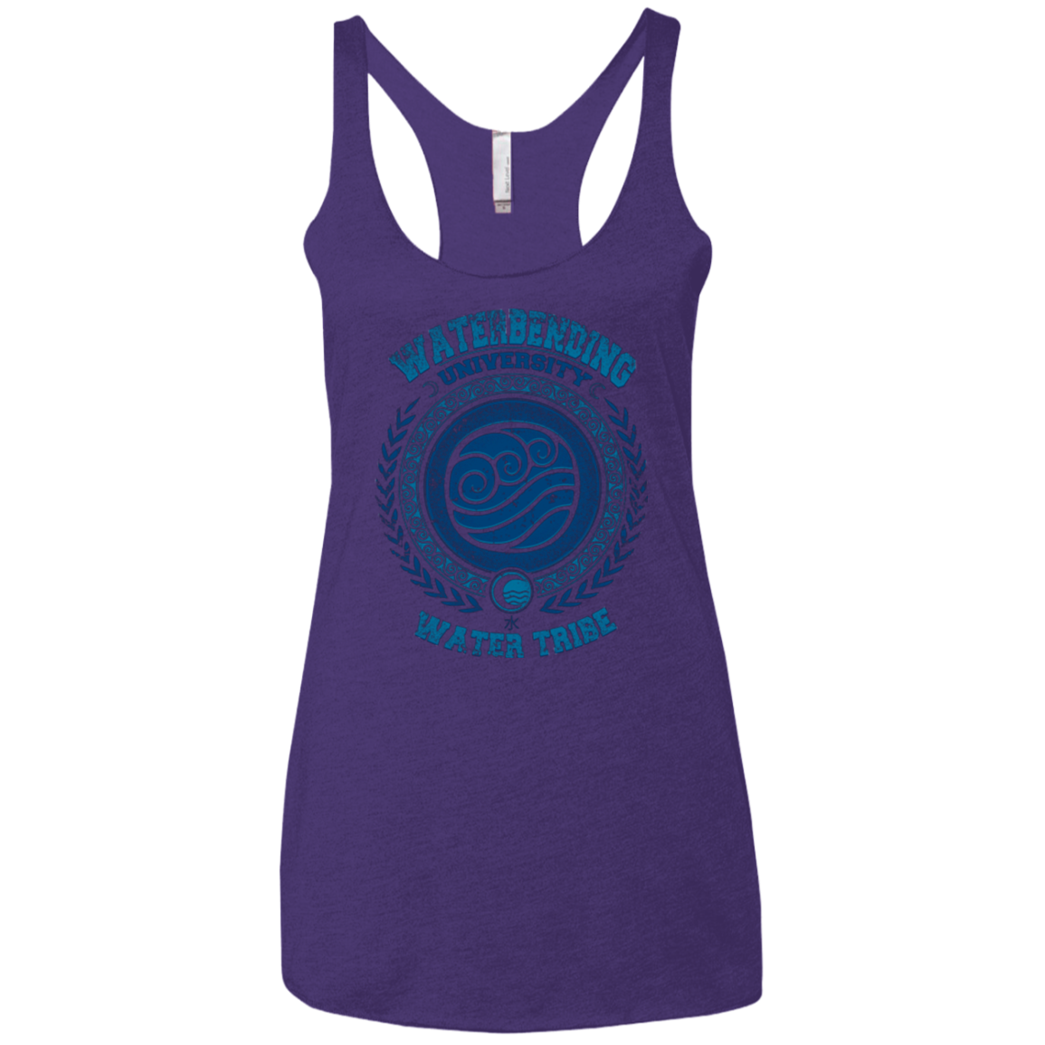 Waterbending University Women's Triblend Racerback Tank