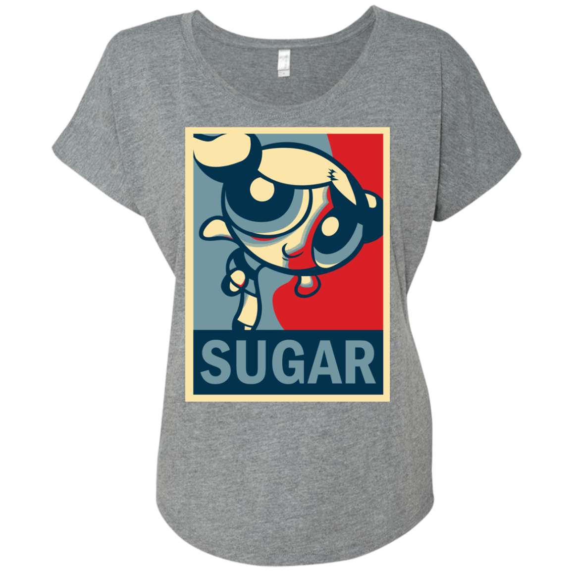 Sugar Powerpuff Triblend Dolman Sleeve