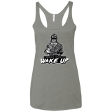 Wake Up Women's Triblend Racerback Tank