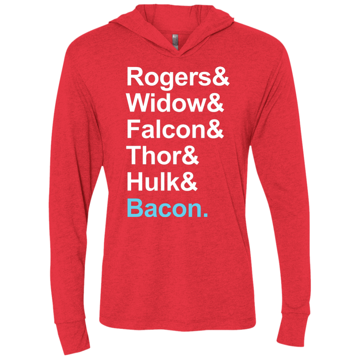 The Greatest Avenger Triblend Long Sleeve Hoodie Tee