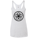Lotus Flower Women's Triblend Racerback Tank