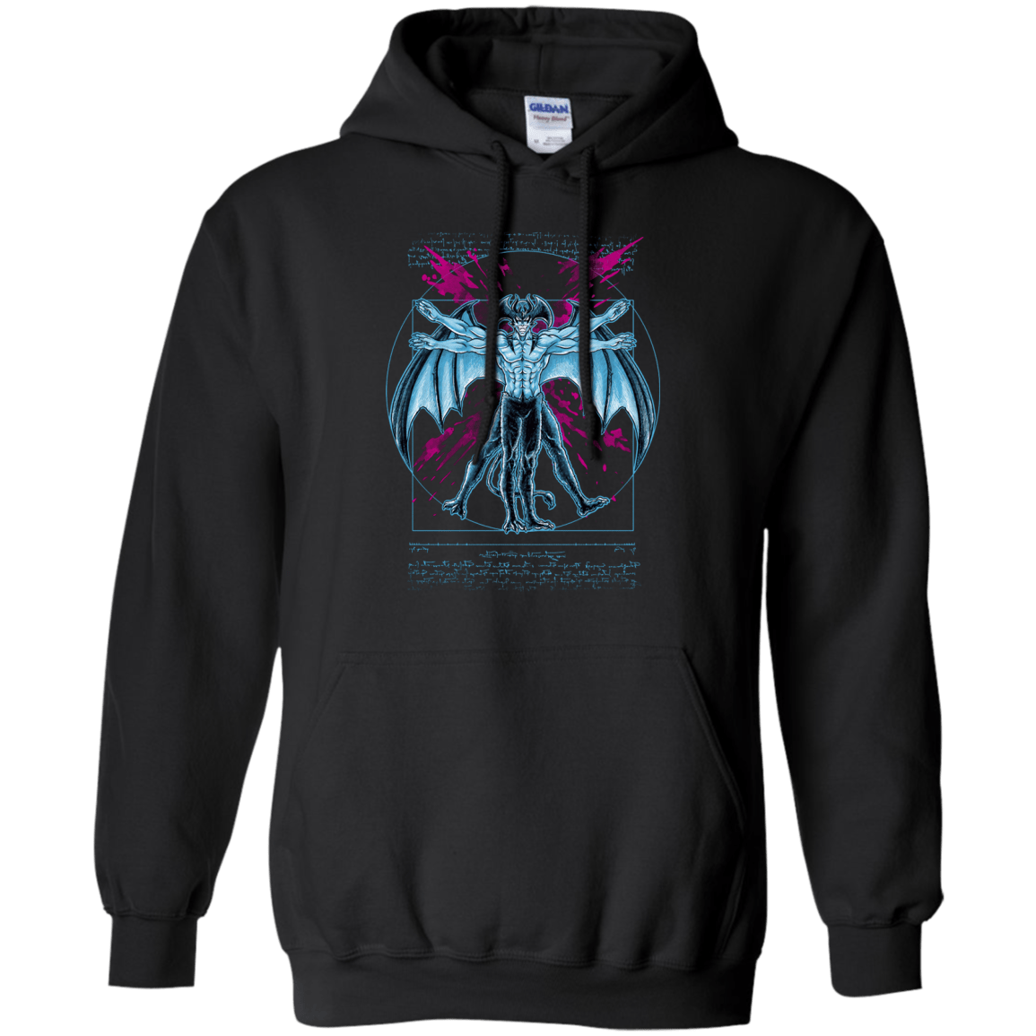 Sweatshirts Black / S Vitruvian Devil Pullover Hoodie