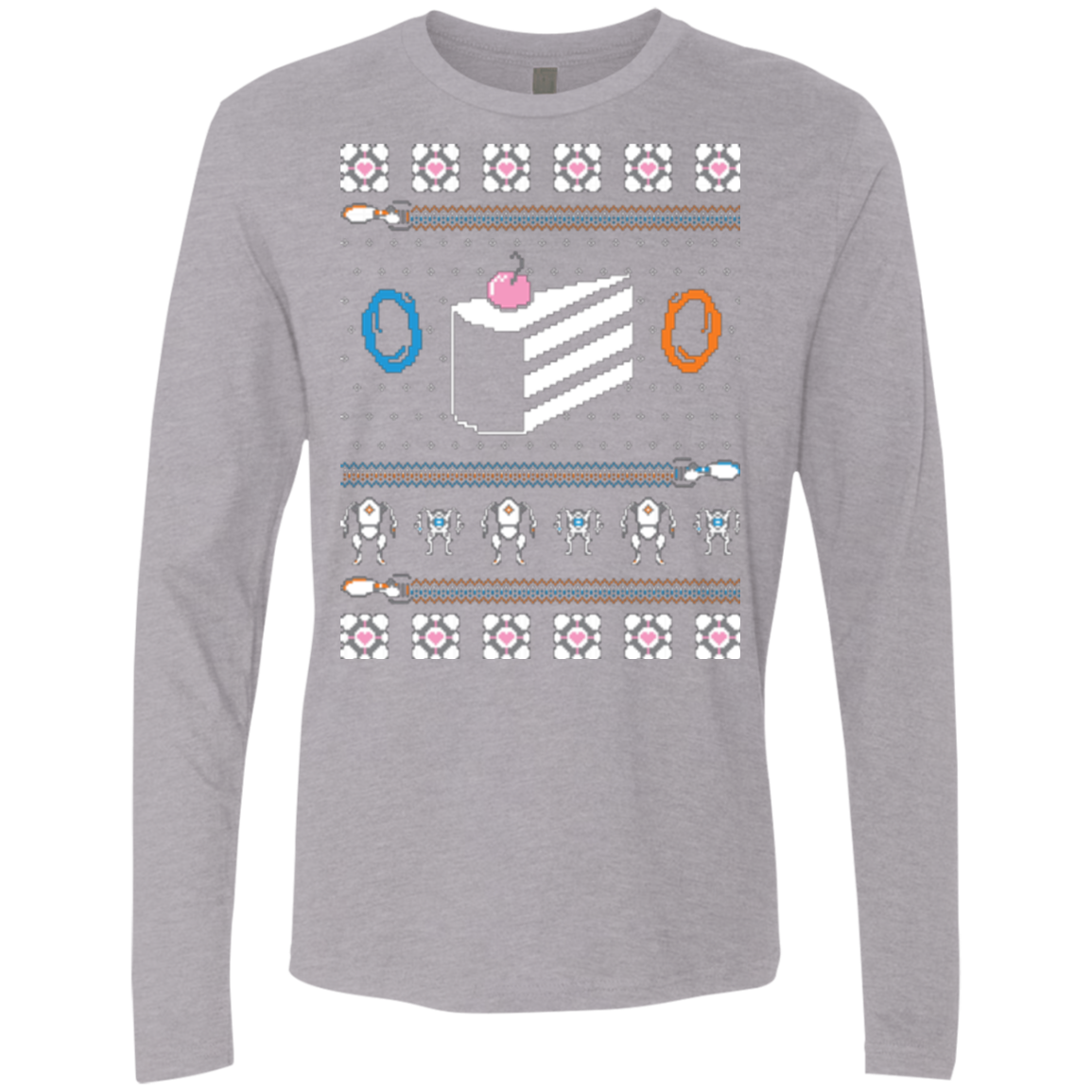 The Christmas Cake Is A Lie Men's Premium Long Sleeve
