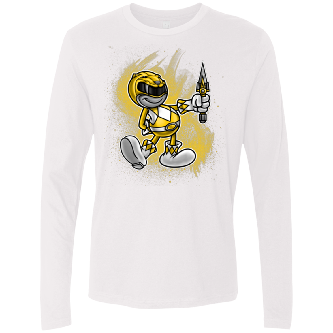 Yellow Ranger Artwork Men's Premium Long Sleeve