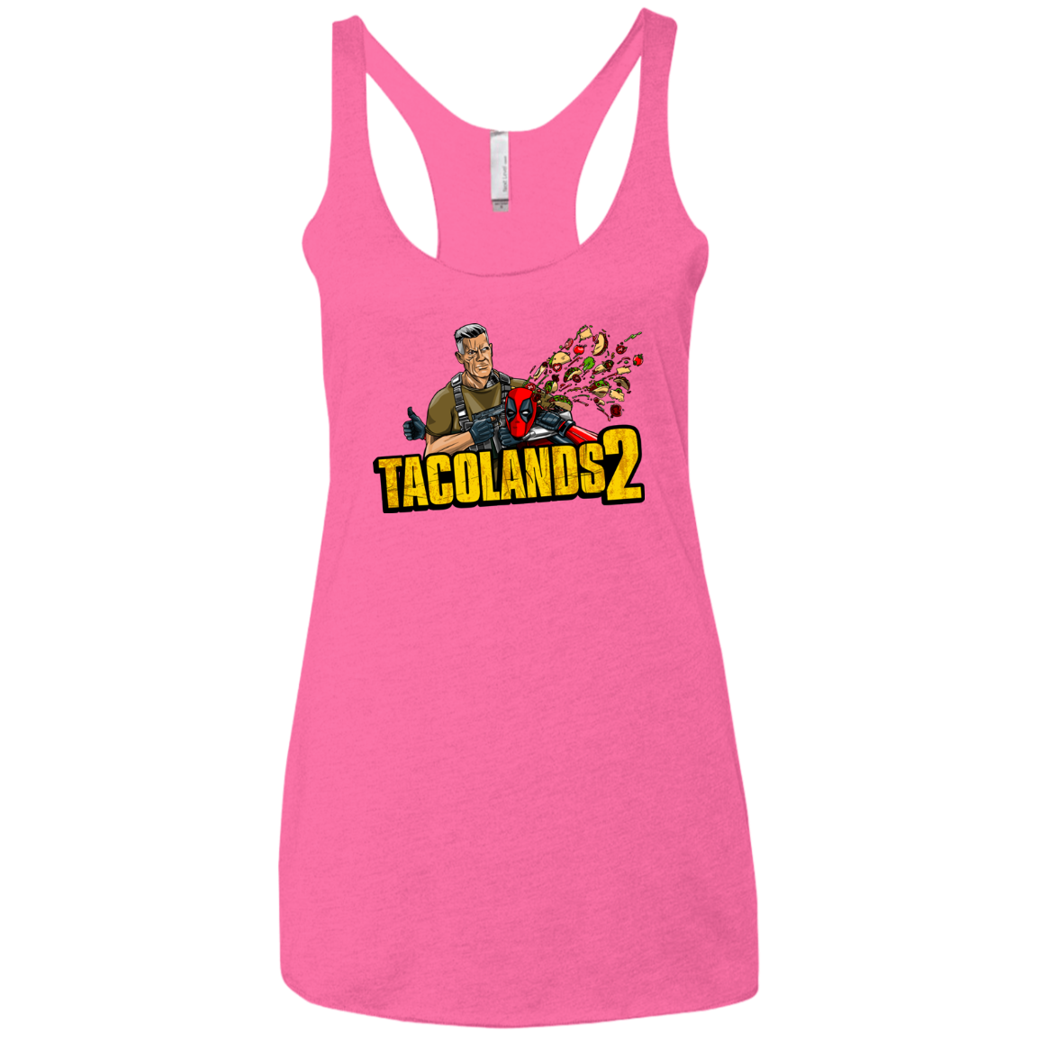 TACOLANDS 2 Women's Triblend Racerback Tank