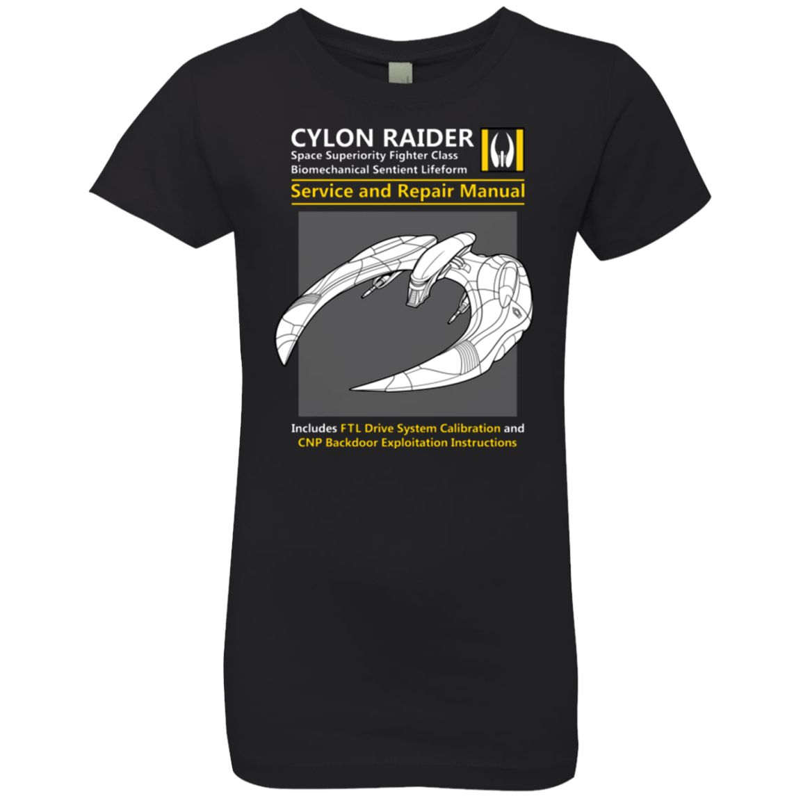 CYLON RAIDER SERVICE & REPAIR MANUAL Girls Premium T-Shirt
