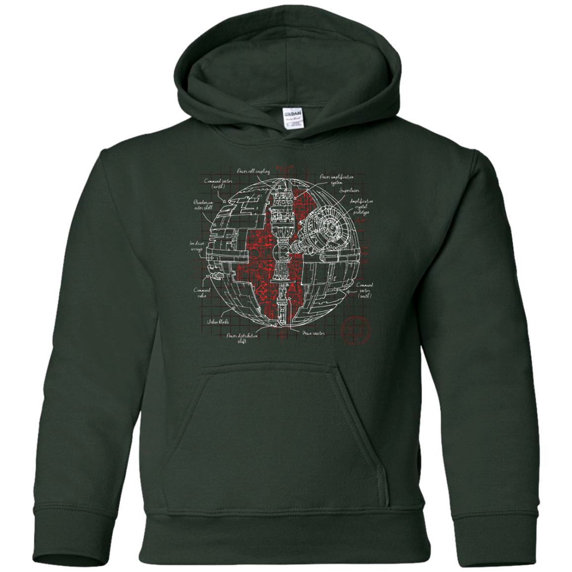 Death Star Plan Youth Hoodie
