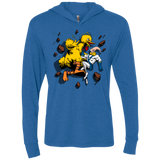 Big Bird and Worm Triblend Long Sleeve Hoodie Tee