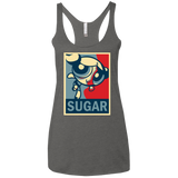 Sugar Powerpuff Women's Triblend Racerback Tank